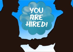 "You are hired" and a firm hand shake is all it takes.