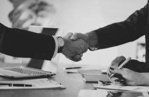 Shake hands before and after a job well done and ensure continuous customer service.