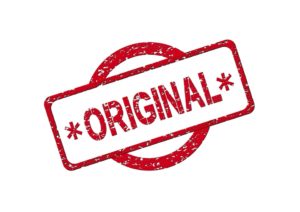 'Original' stamp