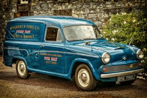 Picture of oldtimer truck for a Whiskey Company.