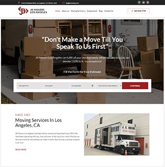 Logo for JB Movers Los Angeles