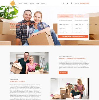 Logo for Orange Movers Miami