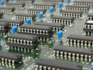 A motherboard.