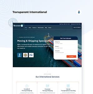 Logo for Transparent International Movers