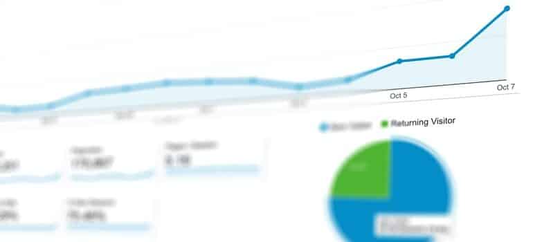 Google analytics page.