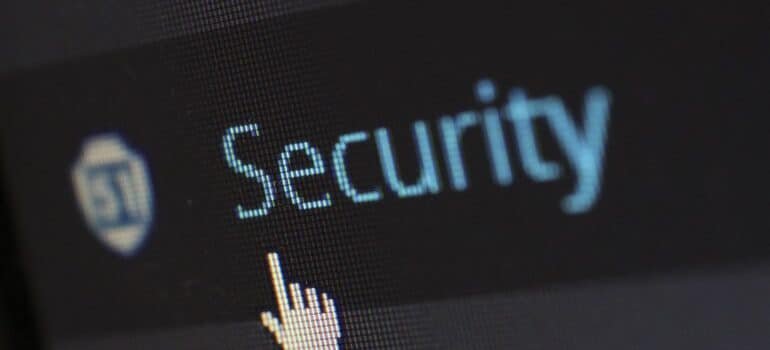 Security section on a WordPress website.