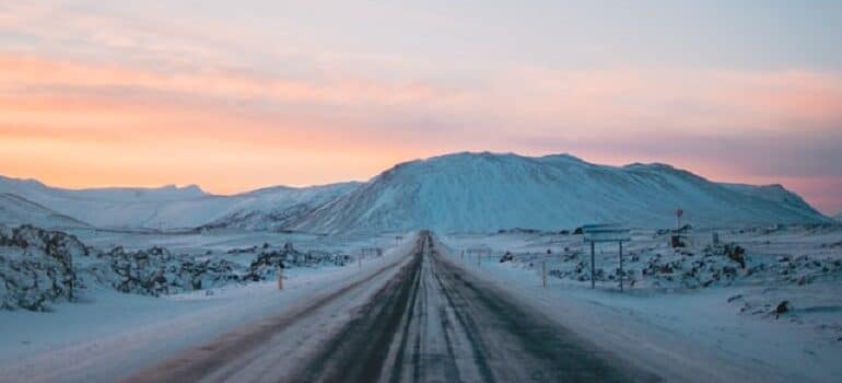 A winter highway
