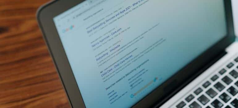 Search results on a computer - Tips for creating effective meta descriptions
