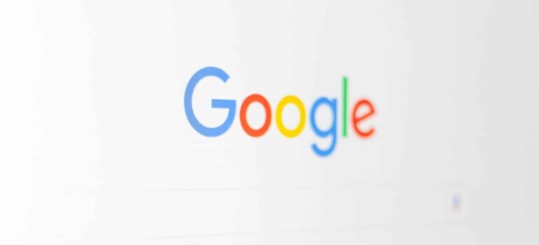 The Google search page.
