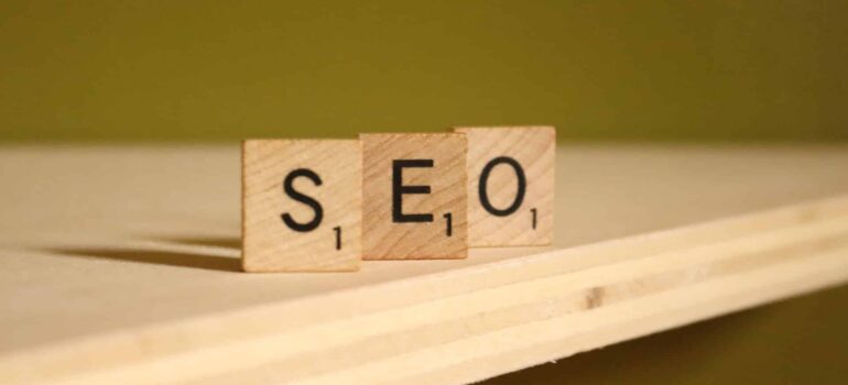 Wooden block with letters on them spelling SEO.