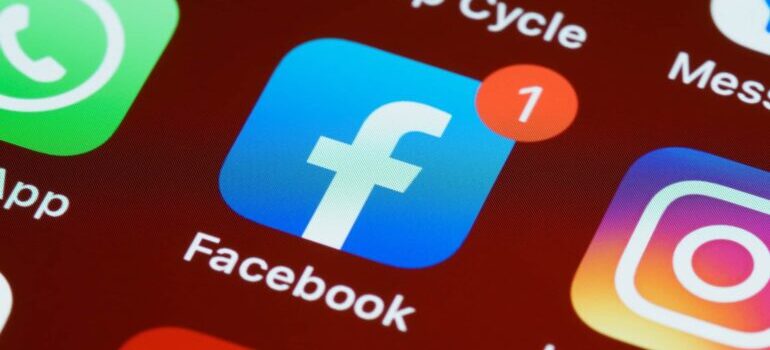 The Facebook app icon.