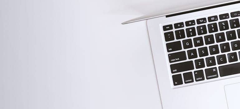 A laptop keyboard