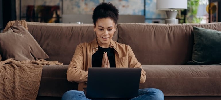 A person writing a positive review, which is important for visibility and one of the reasons why your competitors rank higher on Google