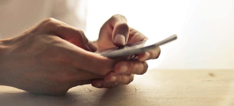 User browsing a mobile-optimized landing page, enhancing trust and user experience