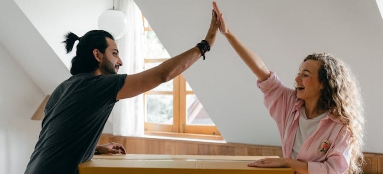 A couple preparing for a move