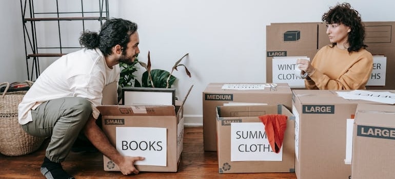 People preparing for a move