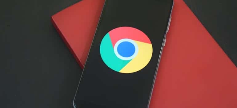 The Google logo on a smartphone screen