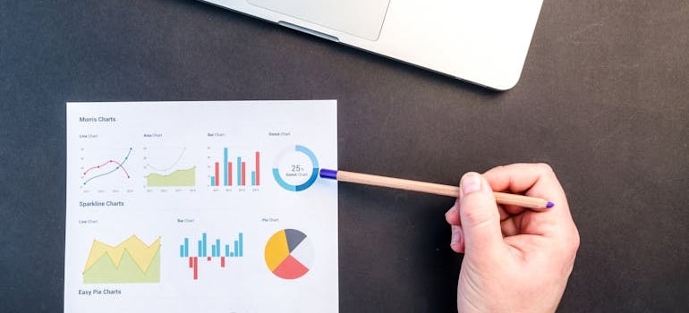 A manager analyzing data to in order to find good guest posting sites