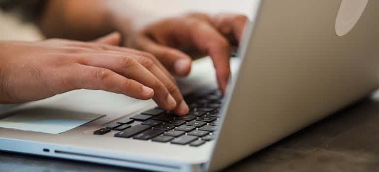 A person doing research on how to rank in google featured snippets